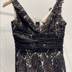 Moda International Elegant Black Lace Dress